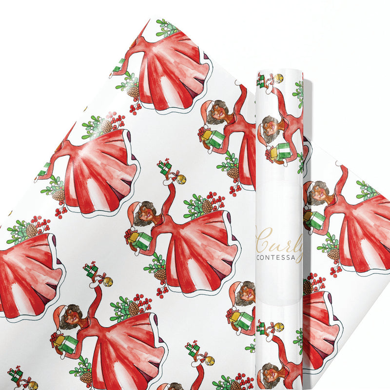 Santa Baby Wrapping Paper – Curly Contessa