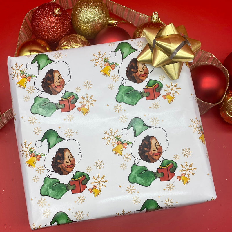 Christmas Caroler Wrapping Paper