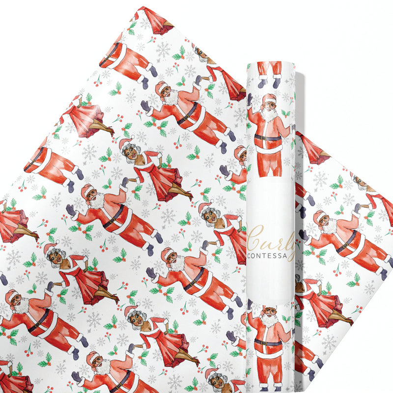 Santa and Mrs. Claus’ Winter Wonderland Waltz Wrapping Paper