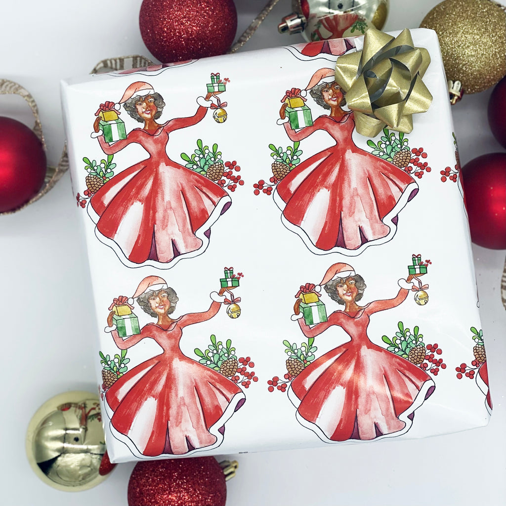 Santa Baby Wrapping Paper – Curly Contessa