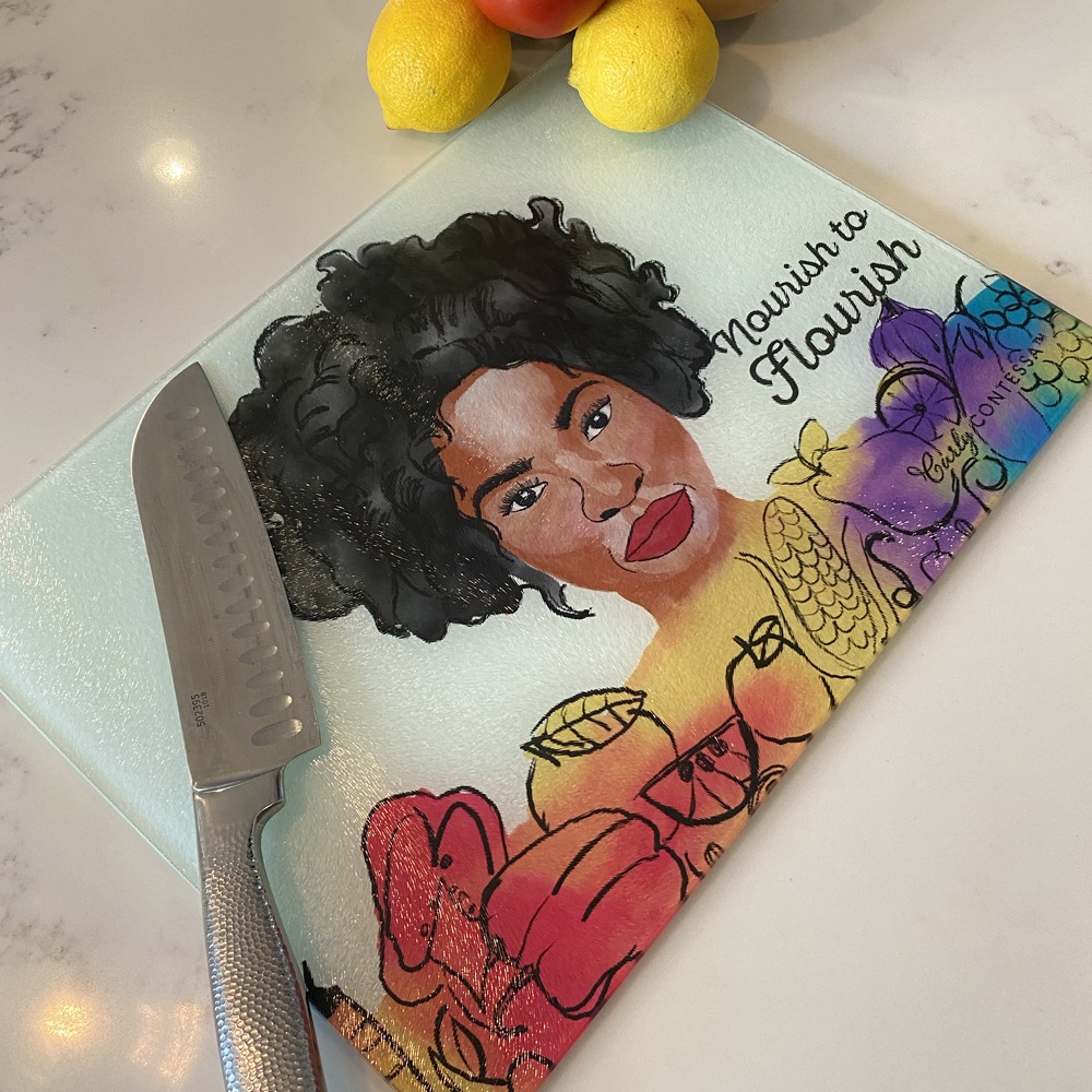 Nourish to Flourish Cuttingboard